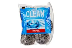 Super Clean Stahlknäuel, 6 Stück