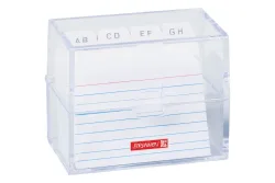Brunnen Karteibox A8 transparent