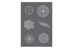 Rayher Siebdruck-Schablone Dots A5 | 1 Schablone + 1 Rakel