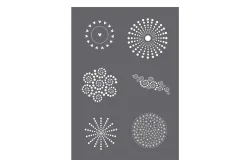 Rayher Siebdruck-Schablone Dots A5 | 1 Schablone + 1 Rakel