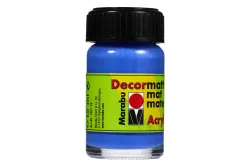 Marabu Acrylfarbe Decormatt Mittelblau | 15 ml
