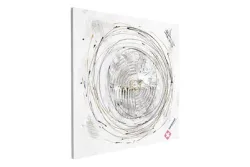 Wandbild handgemalen 70x70cm Kreis