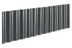 Bellissa Rasenkante Welle Verzinkt | 500 × 14 cm