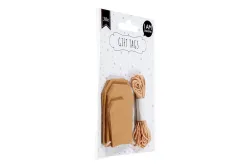 I AM Creative Geschenkanhänger Tags Braun | 5-7 cm | 30 Stück