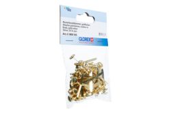 Glorex Musterbeutelklammern Gold | 30 mm | 50 Stück
