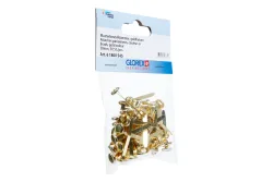 Glorex Musterbeutelklammern Gold | 30 mm | 50 Stück