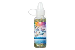 Glorex Glitter Glue Confetti Sterne Gold | 53 ml