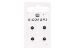 RICO-Design - Knöpfe, 5mm, Schwarz-Bunt