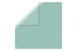 Rayher Scrapbookingpapier Dots and Stripes Jade | 30.5 × 30.5 cm