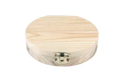 Rayher Holzbox für Milchzähne | ⌀ 12 × 2.7 cm