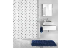 Kleine Wolke Duschvorhang Anchor Blau | 180 × 180 cm