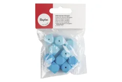 Rayher Silikonperlen Hexagon | 14 mm | 10 Stück