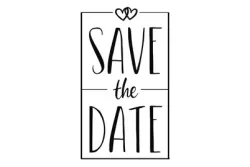 Rayher Stempel Save the Date | 5 × 8 cm