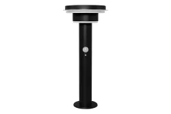 Endura® Style Solar Double Circle Post Double Circle 40Cm 6W BK