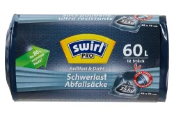 Swirl Schwerlast Abfallsäcke 60L 12 Stück