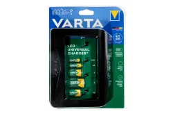 Varta LCD Universal Charger+ Rundzellen-Ladegerät NiMH Micro (AAA), Mignon (AA), Baby (C), Mono (D), 9 V Block