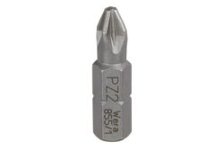 Wera 855/1 Z SB SiS Kreuzschlitz-Bit PZ 2 Werkzeugstahl zähhart D 6.3 2 St.