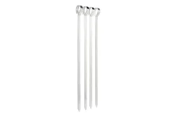 Flamino BBQ Edelstahl Spiesse | 35 cm | 4 Stück
