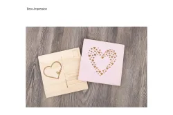 Rayher Holz-Postkarte FSC Mix Credit | 15 × 15 × 0.3 cm | 2 Stück