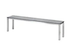Ellems Stettin HPL Bank Hellgrau | 180 × 32.5 × 45 cm