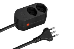Steffen Steckdosenleiste Compact mit Reset-Button | 2 × Typ 13 | 1.5 m