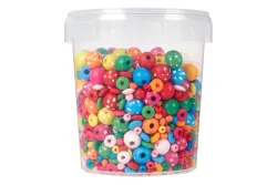 Glorex Holzperlen-Mix in Dose | 180 g