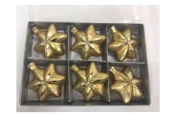 6-Set Glassterne gold