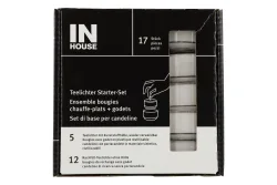 Inhouse Teelichter Starter-Set 6h 17Stk