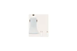 Ksix Autoladegerät, 18W, Made for iPhone, Power Delivery + Lightning - USB C Kabel