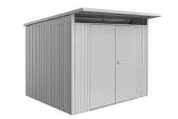 Biohort Gerätehaus AvantGarde A6 Doppeltüre Silber