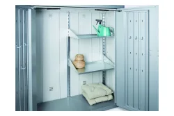 Biohort Regalböden für Terrassenschrank Romeo Silber | 2 Stück