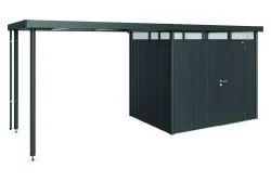 Biohort Seitendach Gr. L zu Gerätehaus HighLine H2 Dunkelgrau