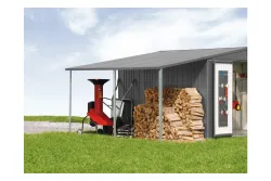 Biohort Seitendach Europa Quarzgrau