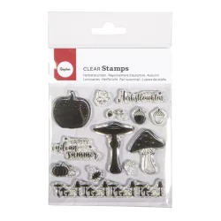 Clear Stamps - Herbstleuchten, 102,5x97mm, 13 Motive, SB-Btl. 1Bogen