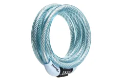 Masterlock Spiralkabelschloss mit Voreingestelltem Zahlenschloss Pastellblau | 1.2 m
