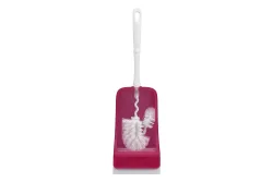 Ebnat WC-Garnitur Flex mit Randreiniger Pink | 38 × 12 × 11.5 cm