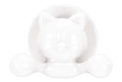 Kleine Wolke Wandhaken Jolly Cat Weiss | 8.3 cm