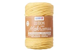 Glorex Makramee Cotton Senfgelb | 2 mm | 250 g