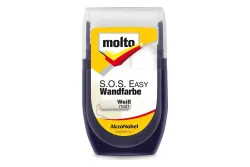 Molto S.o.s Easy Wandfarbe | Weiss Matt | 30 ml