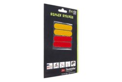Fasi Reflex-Sticker Streifen 3M Gelb-Rot