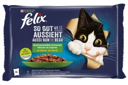 Felix So gut wie Katzenfutter in Gelee assortiert 4x85g