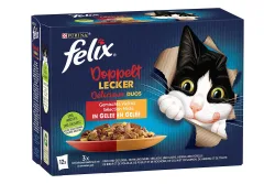 Felix Doppelt Lecker Katzenfutter in Gelée assortiert 12x85g