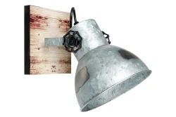 Eglo Deckenspot Barnstaple aus Holz und Stahl | 40 W