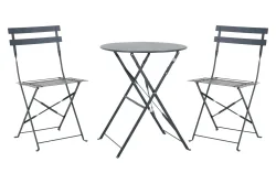 Home and More Balkon-Set Positano Anthrazit | ⌀ 60 cm