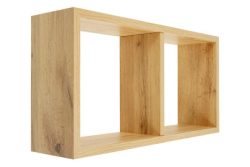 Dekoregal Cube Yasmine Eiche | 30 × 59 × 15 cm
