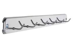Metall Hakenleiste mit Schrauben | 6 Haken