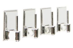 Inofix Klebehaken für Vorhangstangen | 4 Stück