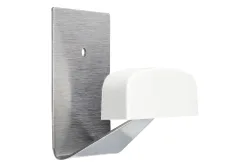 Klebehaken Quadratisch Weiss-Metallisch