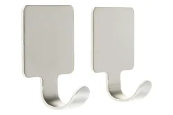 Inofix Klebehaken Silber | 2 Stück