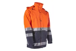Rukka Regenjacke ISO Orange/Blau | M